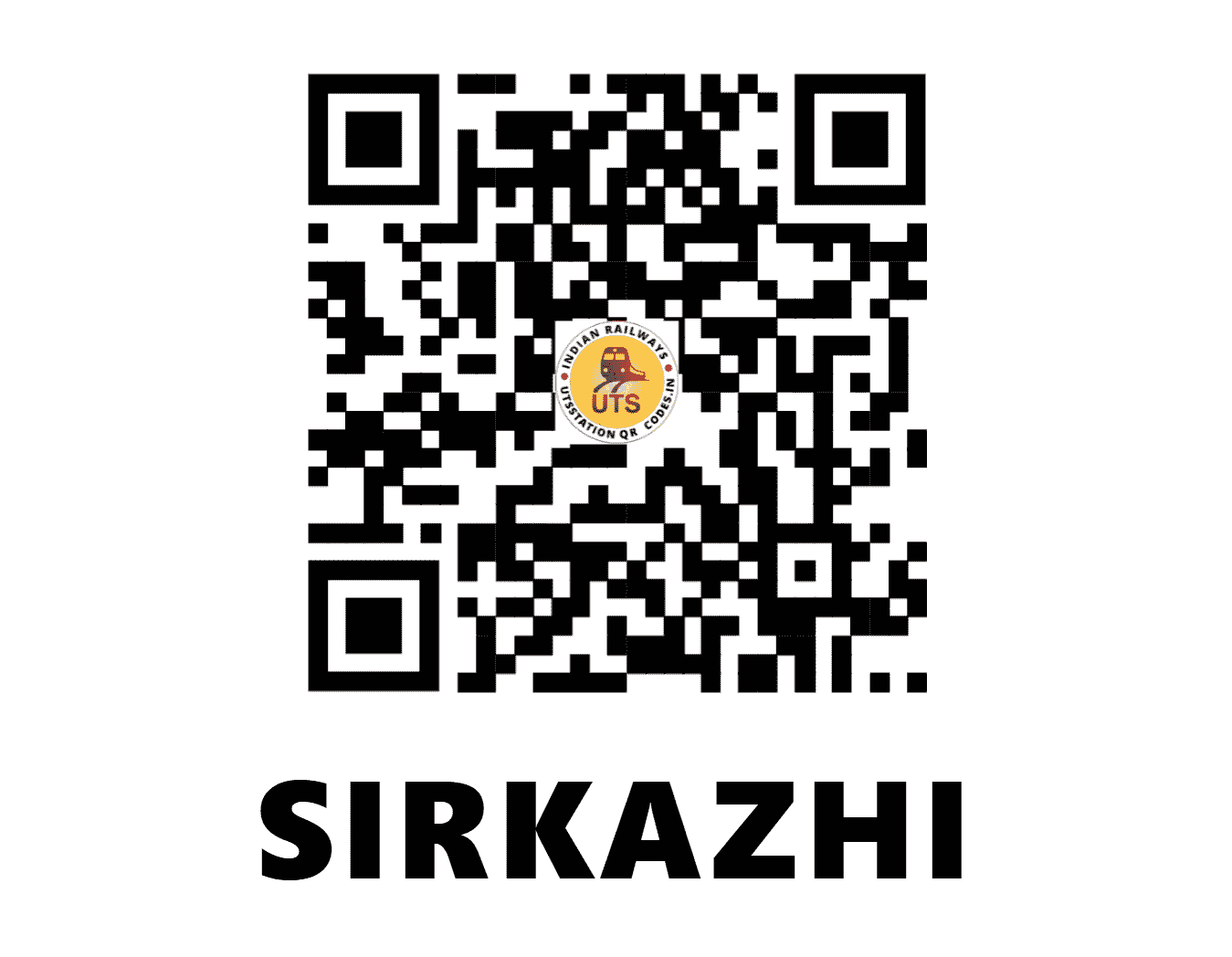 UTS QR Code for SIRKAZHI - SY (SR - TAMIL NADU)